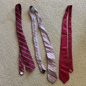 YSL Dior and Calvin Klein ties